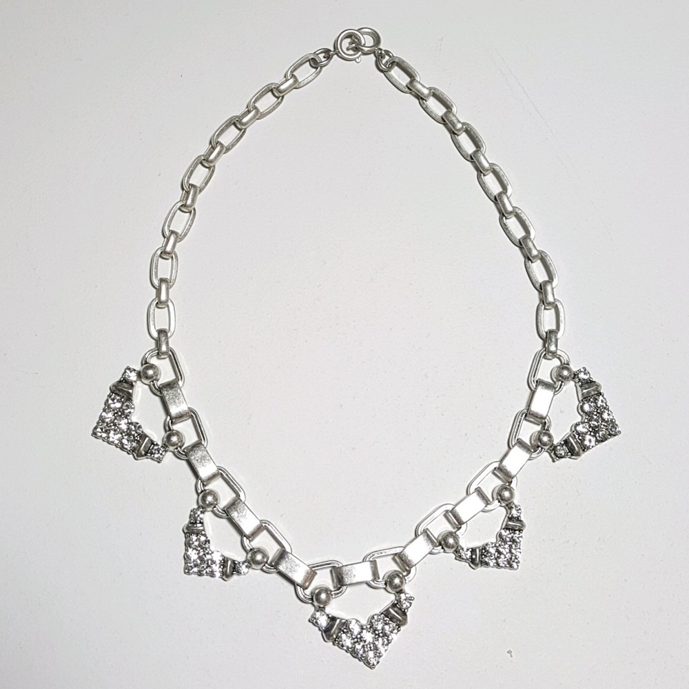 Stella & Dot Silver Collar Necklace